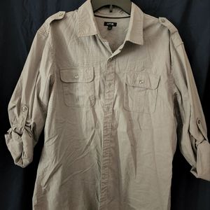 Gray Apt 9 long sleeve button up size L